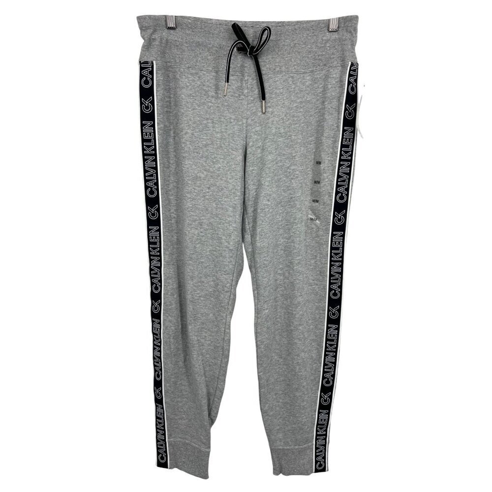 Calvin Klein Performance Womens Gray Jogger Pants Size Medium M Athleisure New